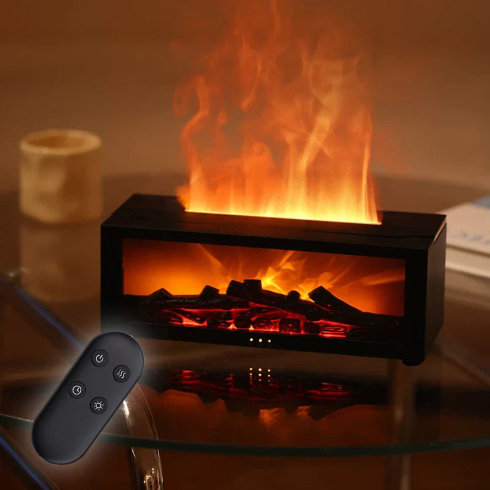 Flamora - Kamin-Luftbefeuchter & LED-Stimmungslampe