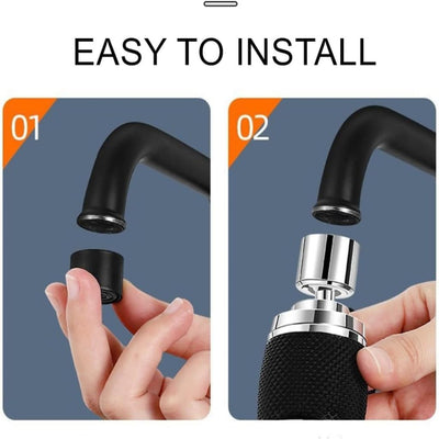 FlexiFlow - Einstellbarer Wasserhahnaufsatz mit 3 Wasserdurchflussmodi