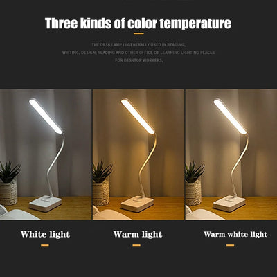FlexiGlow - Verstellbare LED-Schreibtischlampe mit USB-Ladefunktion