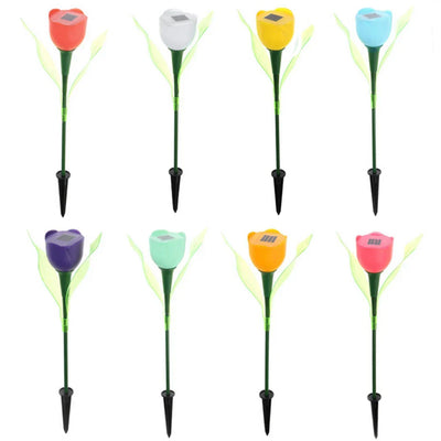Florilux - Solarbetriebene leuchtende Tulpenlichter für den Garten
