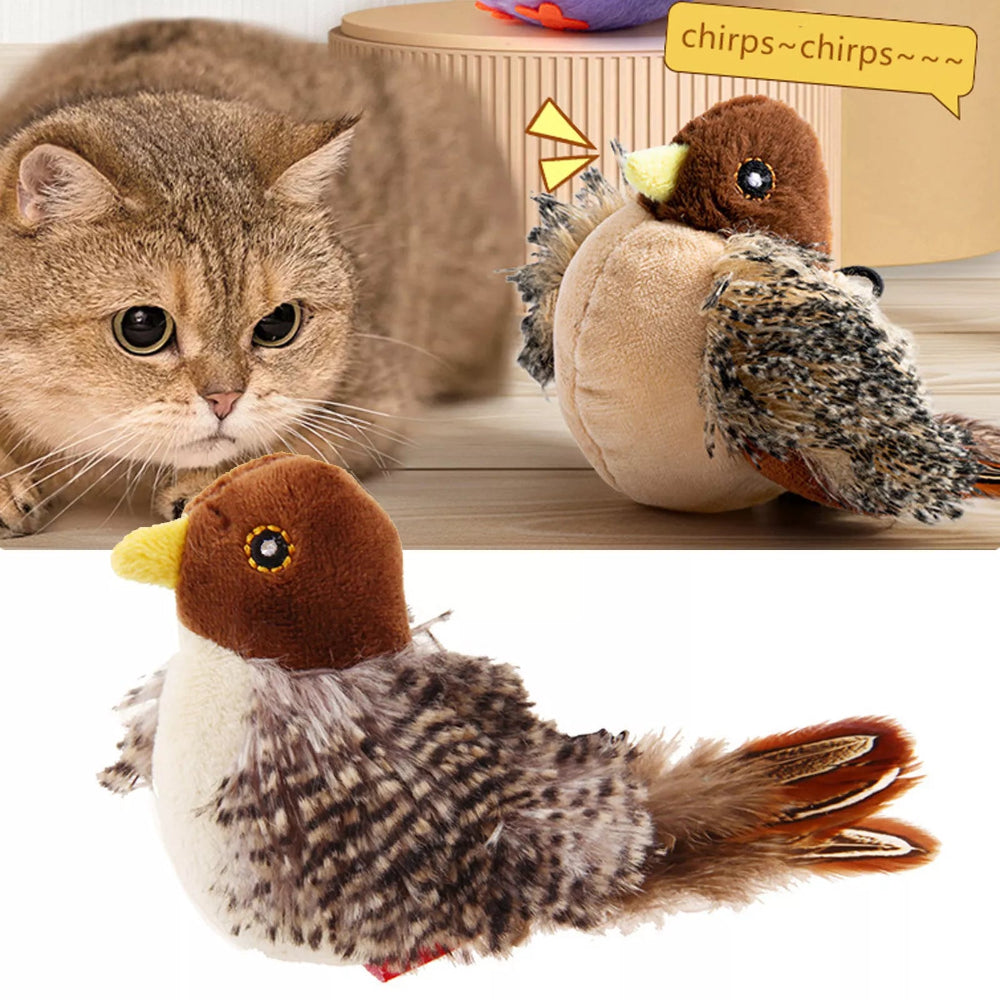 FlutterChirp - Interaktives Flattervogelspielzeug für Katzen