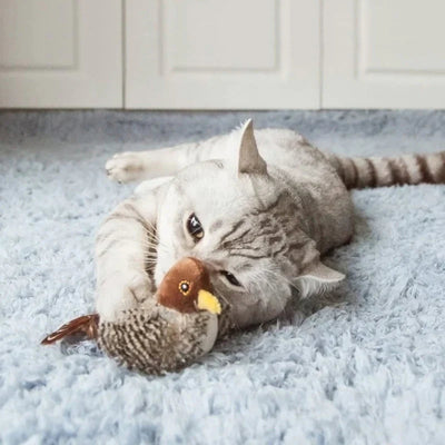 FlutterChirp - Interaktives Flattervogelspielzeug für Katzen