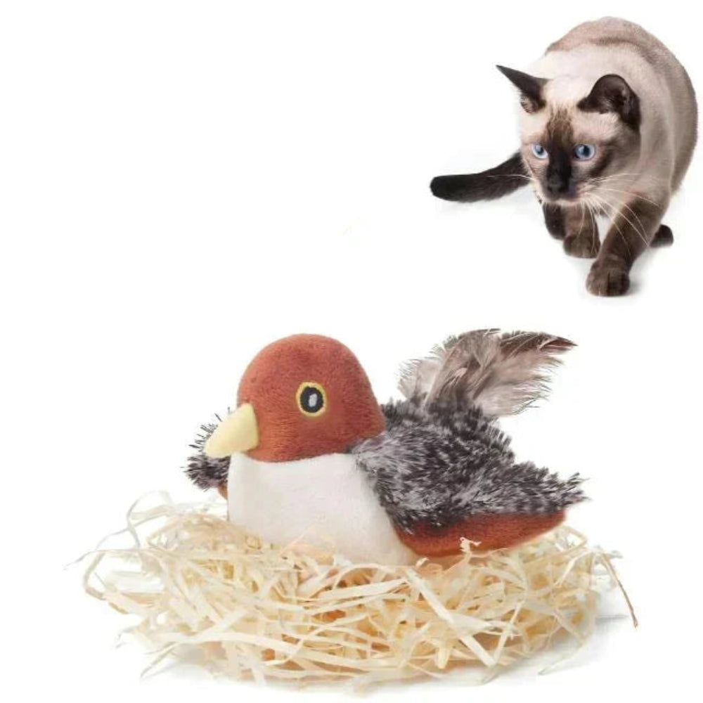 FlutterChirp - Interaktives Flattervogelspielzeug für Katzen