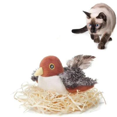 FlutterChirp - Interaktives Flattervogelspielzeug für Katzen