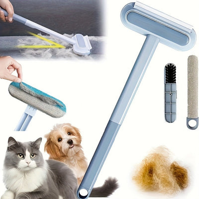 FurLifter Pro - Einstellbare Tierhaarentfernungsbürste mit langem Stiel