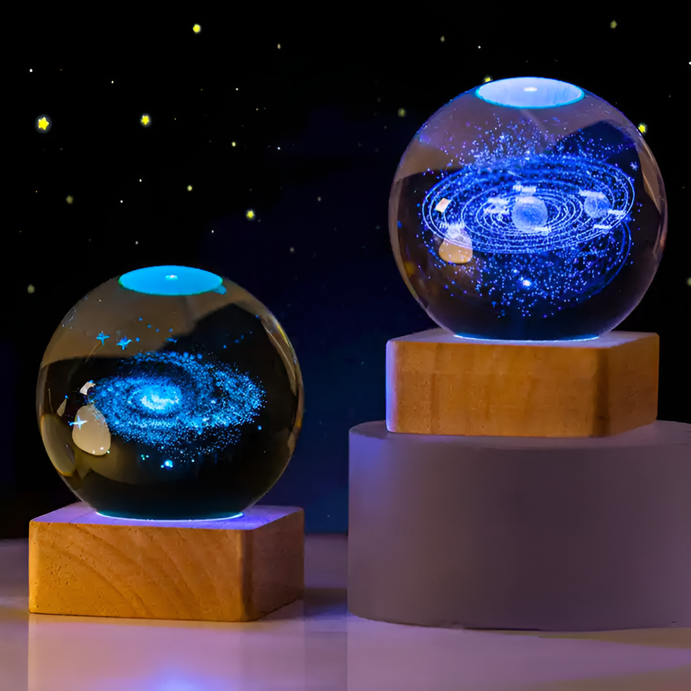 3D kosmische LED-Kristallkugel - Magische Heimbeleuchtung