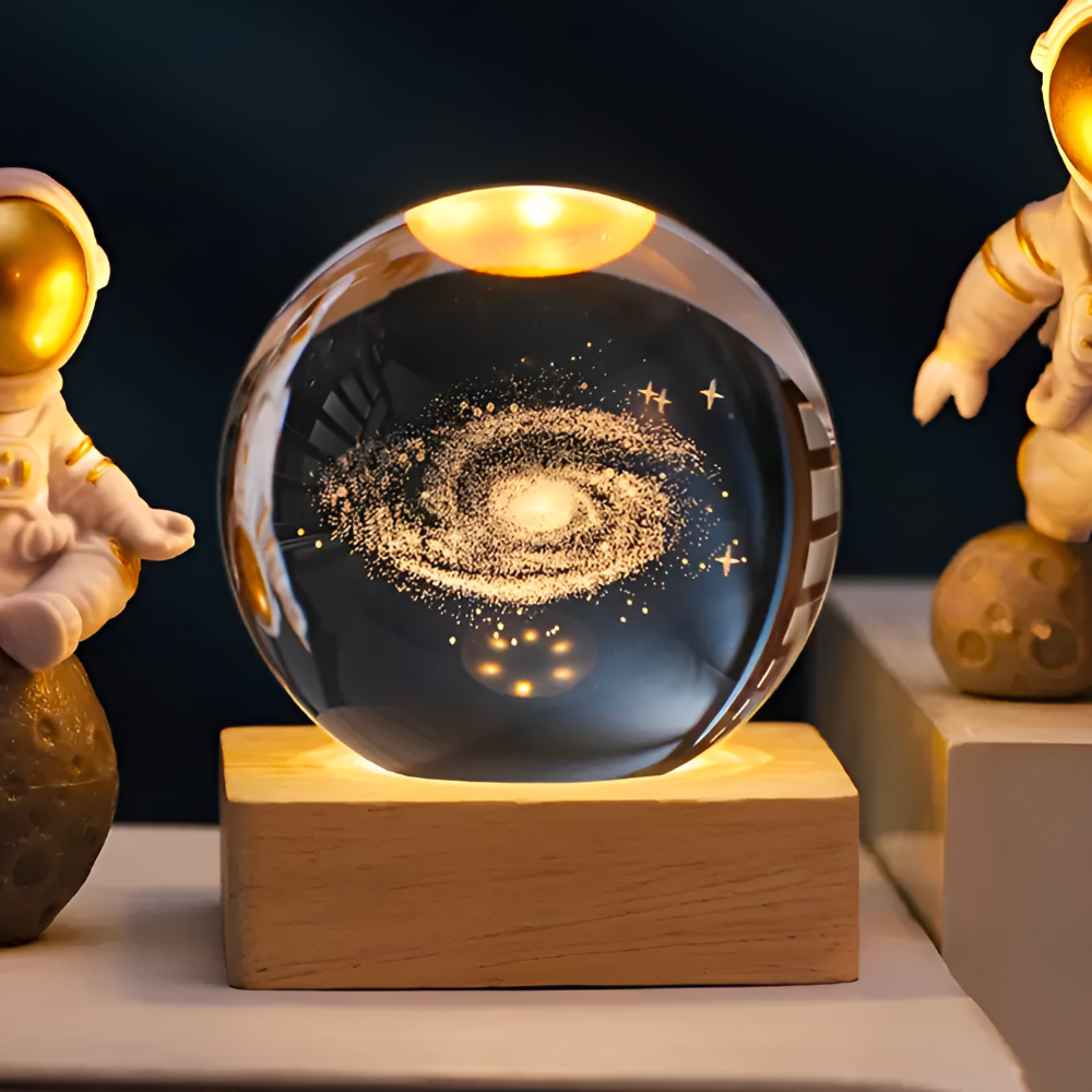 3D kosmische LED-Kristallkugel - Magische Heimbeleuchtung