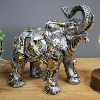 Gearvain - Steampunk-Skulptur mit kühner mechanischer Kunstfertigkeit