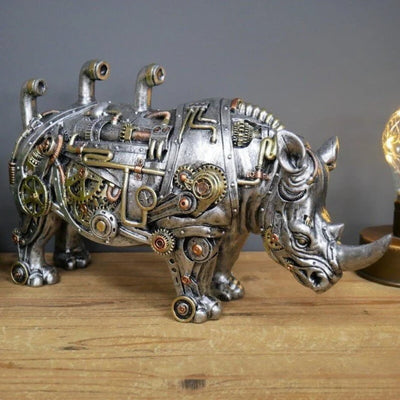 Gearvain - Steampunk-Skulptur mit kühner mechanischer Kunstfertigkeit