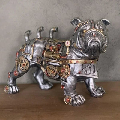 Gearvain - Steampunk-Skulptur mit kühner mechanischer Kunstfertigkeit