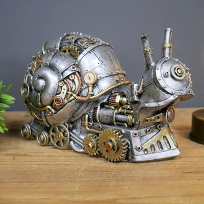 Gearvain - Steampunk-Skulptur mit kühner mechanischer Kunstfertigkeit