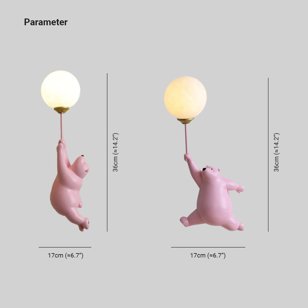 GlowBuddy - Bär Ballon Wandlampe