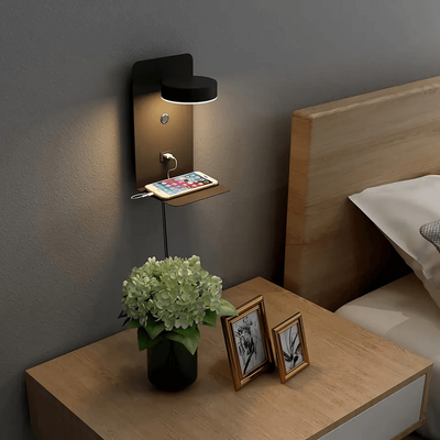 GlowCharge - 330° drehbare Lampe mit integrierter Ladestation