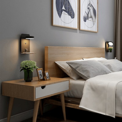 GlowCharge - 330° drehbare Lampe mit integrierter Ladestation