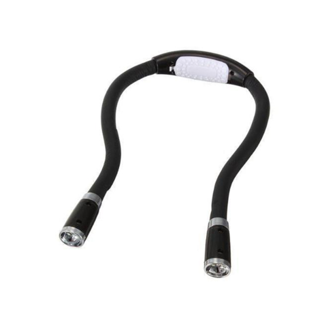 GlowLoop - Freihändige LED-Nackenlampe zum Stricken, Basteln und Lesen