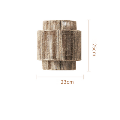 GlowNest - Bohemian Hemp Rope Wandleuchte