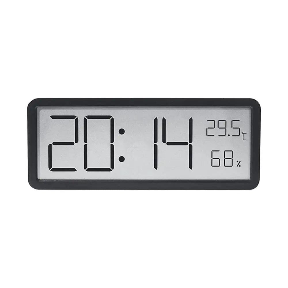 GlowTime - Digitale LED-Wanduhr mit Temperatur und Luftfeuchtigkeit