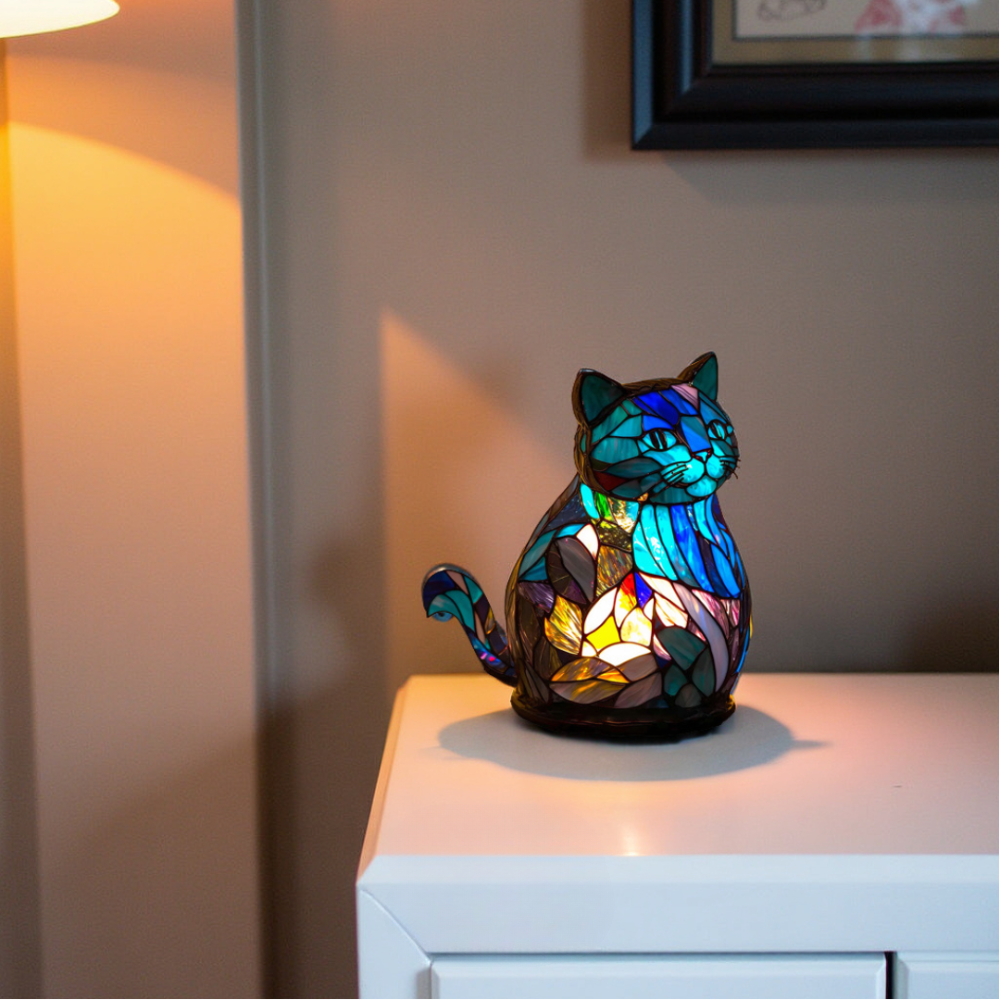 GlowWhisker - Acryl Katze Tribut Lampe