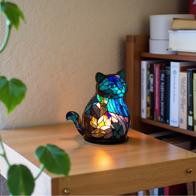GlowWhisker - Acryl Katze Tribut Lampe