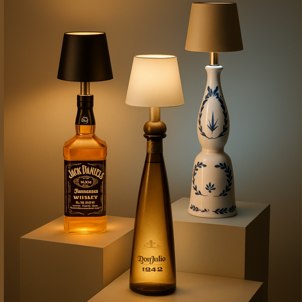 Glowdrift - Kabellose Flaschenlampe mit farbwechselndem Glühen
