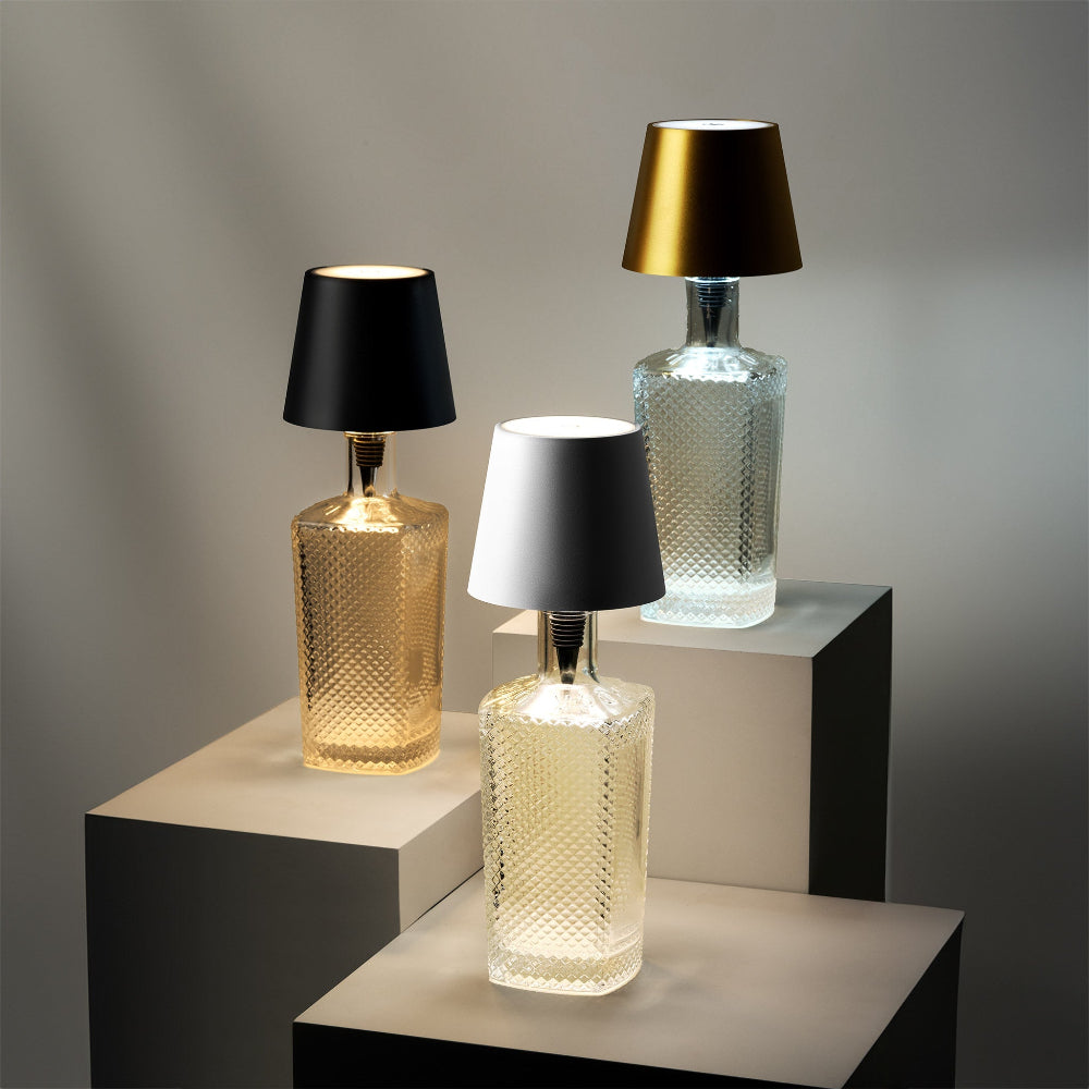 Glowdrift - Kabellose Flaschenlampe mit farbwechselndem Glühen