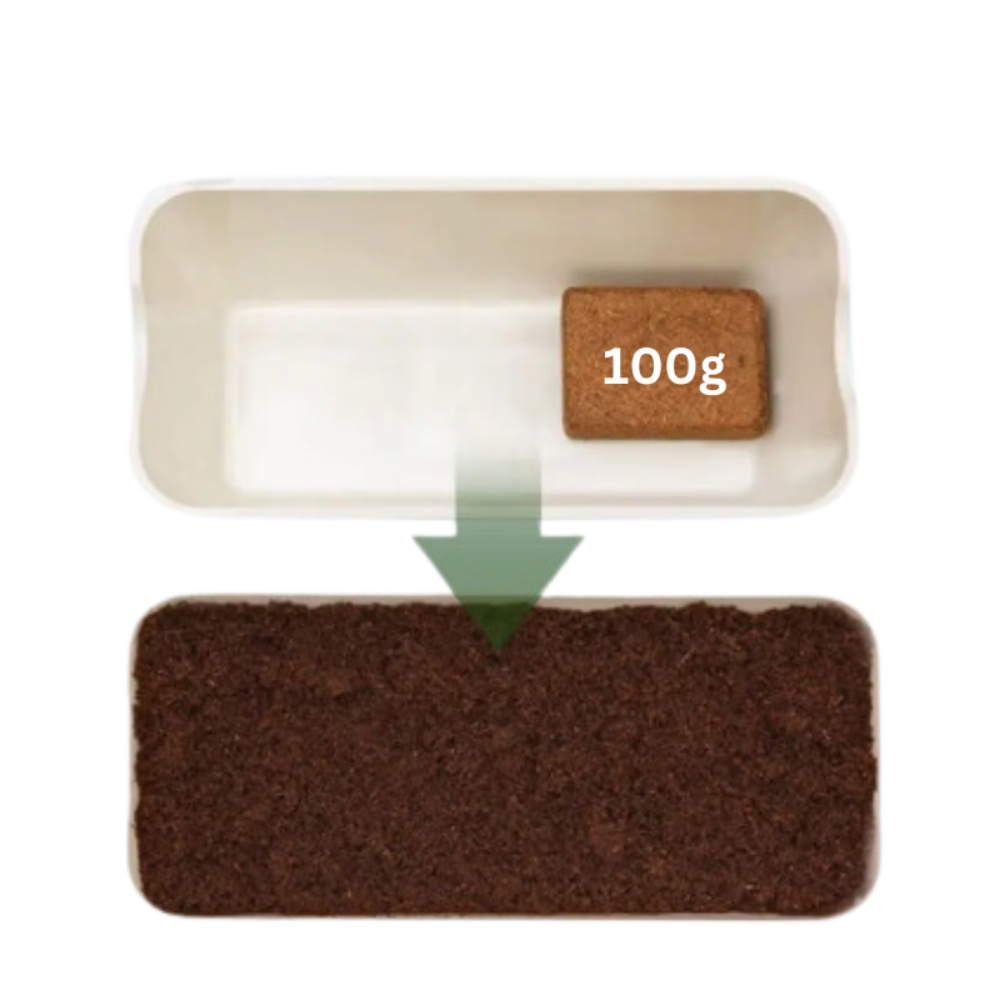 Greenaura - Bio-Kokosnuss-Erde Ziegel