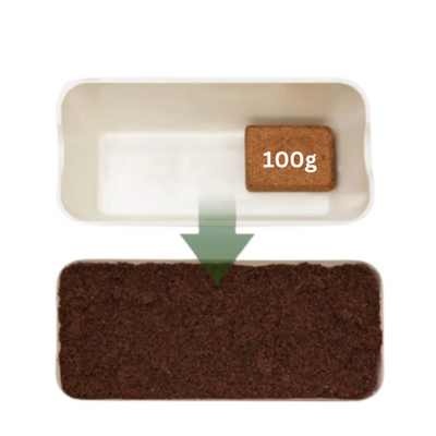 Greenaura - Bio-Kokosnuss-Erde Ziegel