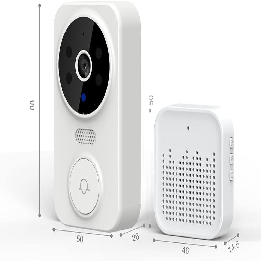 Guardivo - Intelligente drahtlose Türklingel mit HD-Kamera und Bewegungssensor