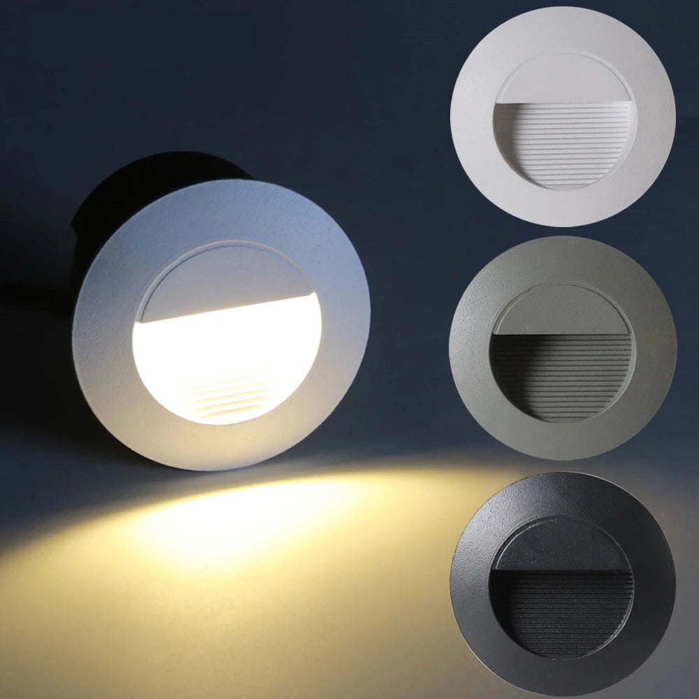 Orvalo - Runde LED-Außentreppenleuchte