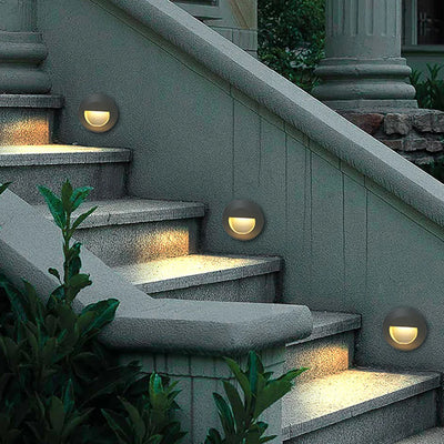 Orvalo - Runde LED-Außentreppenleuchte