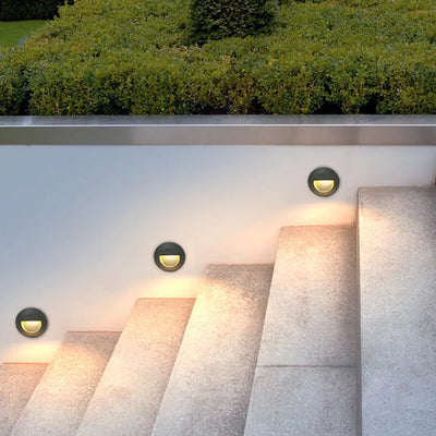 Orvalo - Runde LED-Außentreppenleuchte
