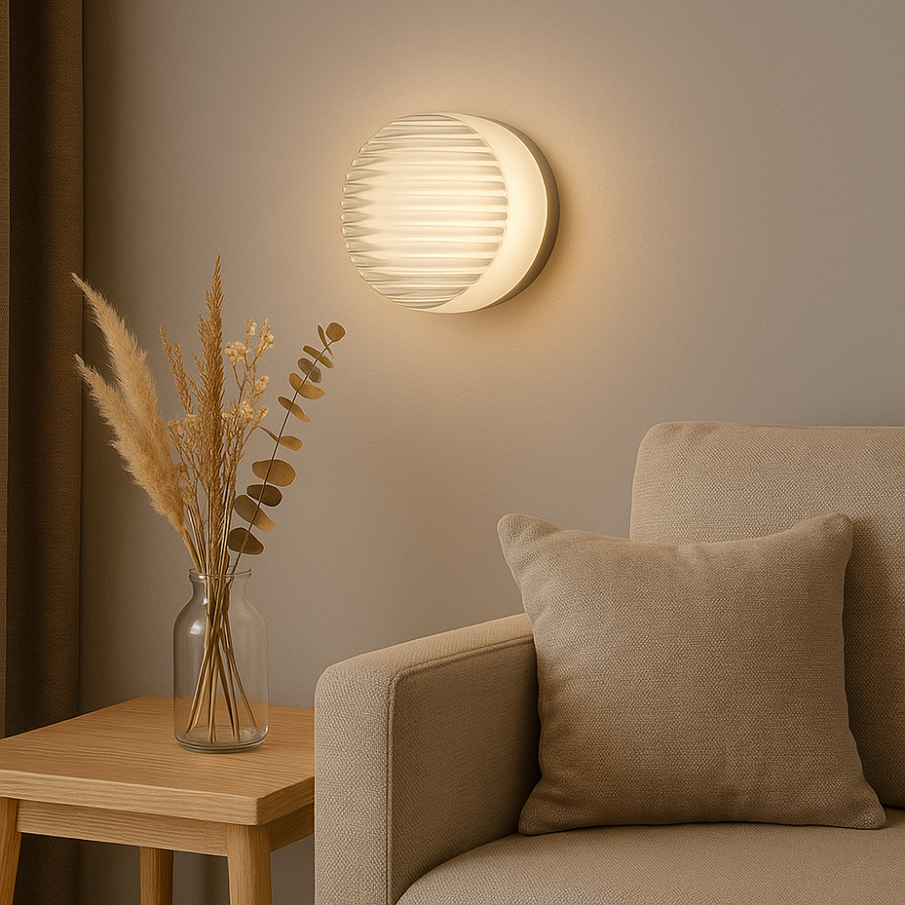 HaloGlow - Moderne runde LED-Wandleuchte