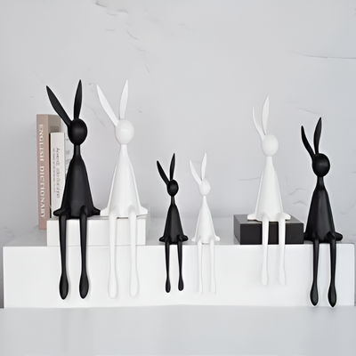 HareForm - Moderner sitzender Osterhase