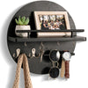 Holz-Schlüsselhalter-Regal - wandmontierter Organizer