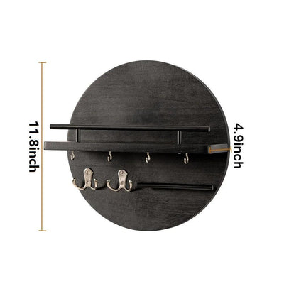 Holz-Schlüsselhalter-Regal - wandmontierter Organizer