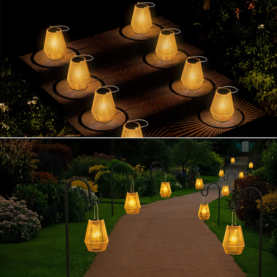 BambuGlow - Stilvolle Solar-Außenlampe