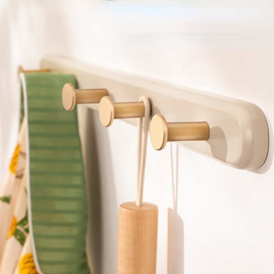 Hookmere - Wandgarderobe im Vintage-Stil mit Goldhaken