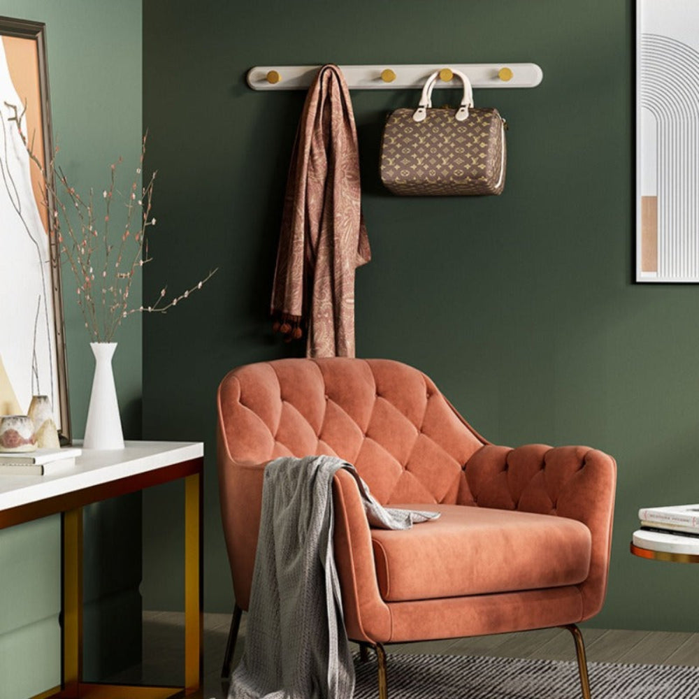 Hookmere - Wandgarderobe im Vintage-Stil mit Goldhaken