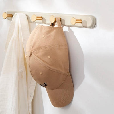 Hookmere - Wandgarderobe im Vintage-Stil mit Goldhaken