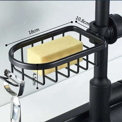 HydroTier - Verstellbares Aluminium-Duschregal & Waschbecken-Organisator