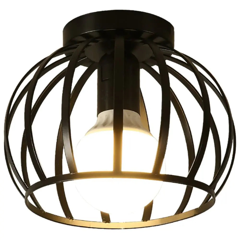 Luminara Industrie-Deckenleuchte - Schwarzes Vintage-Metall-Design