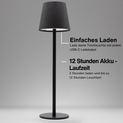 Kabellose Tischleuchte - Minimalistisches & tragbares Licht