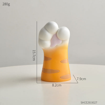 Katzenkrallen-Vase aus Kunstharz – Modernes künstlerisches Wohndekor