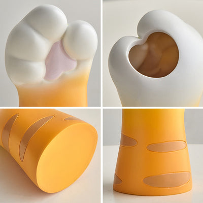 Katzenkrallen-Vase aus Kunstharz – Modernes künstlerisches Wohndekor