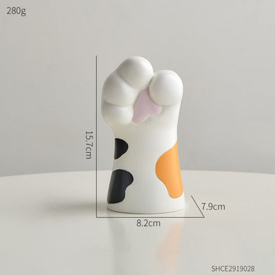 Katzenkrallen-Vase aus Kunstharz – Modernes künstlerisches Wohndekor