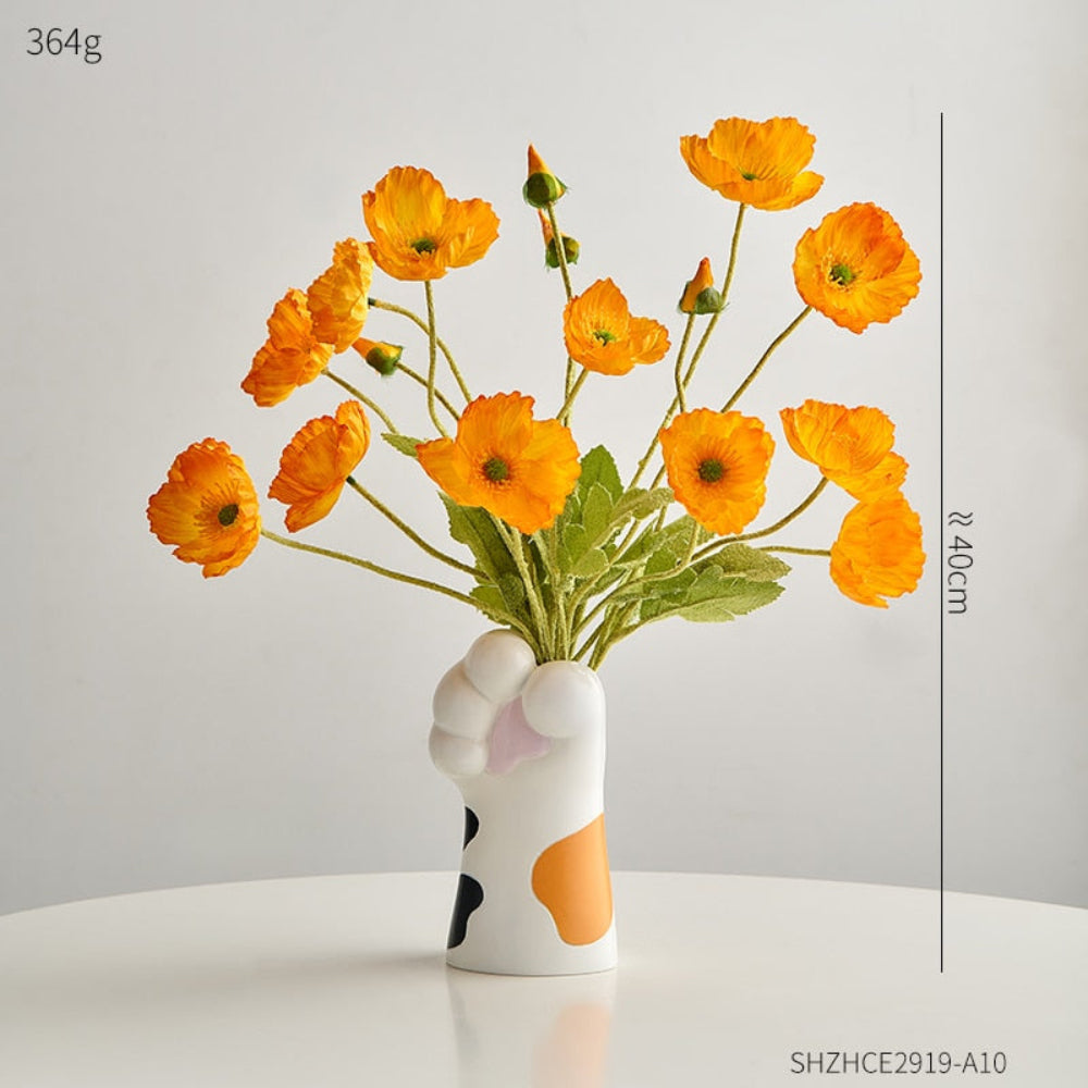 Katzenkrallen-Vase aus Kunstharz – Modernes künstlerisches Wohndekor