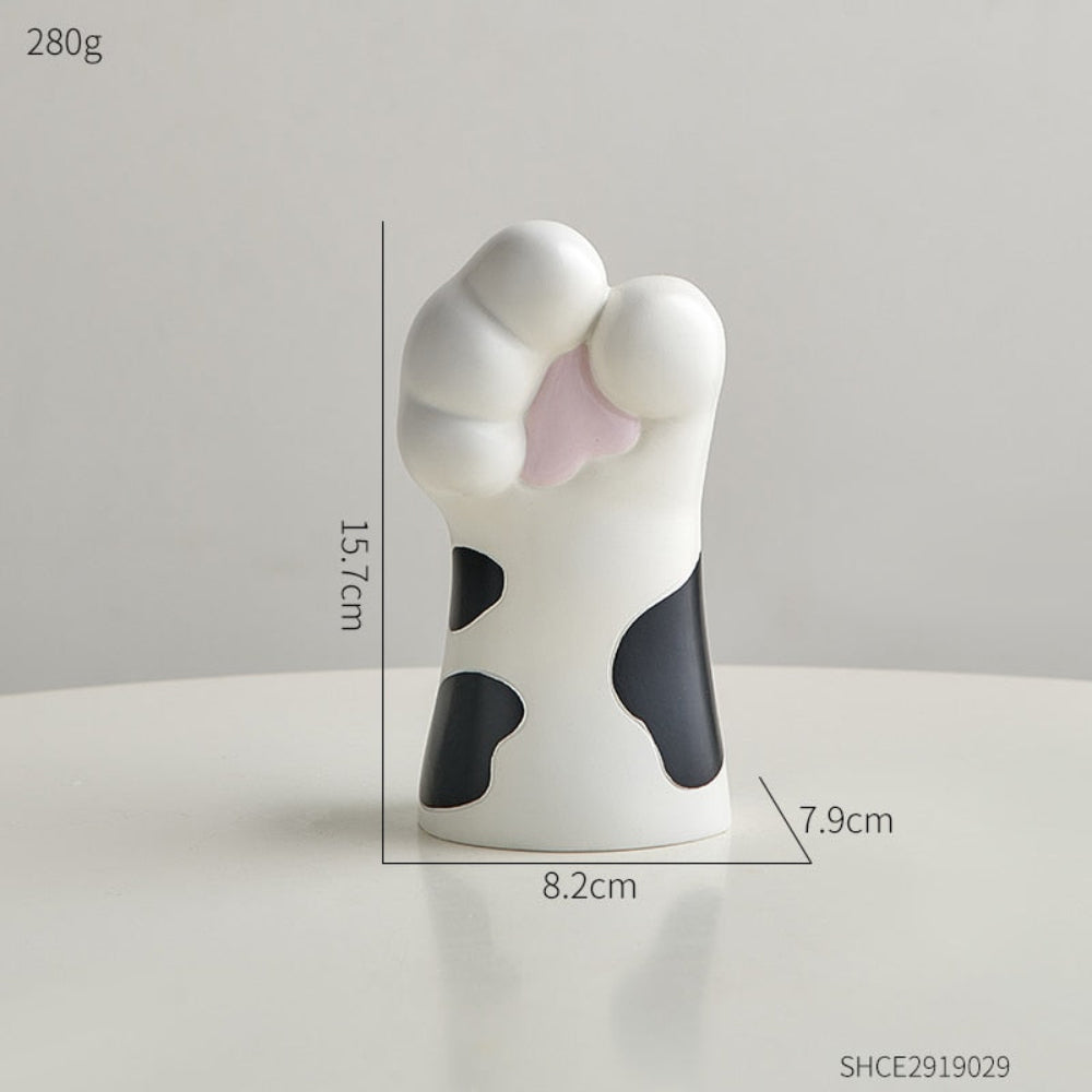 Katzenkrallen-Vase aus Kunstharz – Modernes künstlerisches Wohndekor