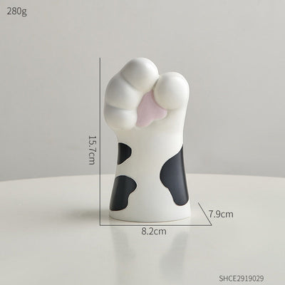 Katzenkrallen-Vase aus Kunstharz – Modernes künstlerisches Wohndekor