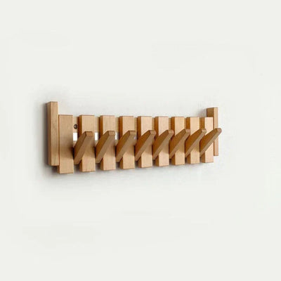 Klavier-inspirierter Garderobenständer aus Holz - Elegante Wandhaken