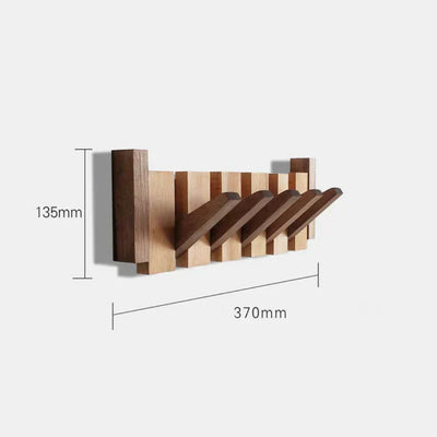 Klavier-inspirierter Garderobenständer aus Holz - Elegante Wandhaken